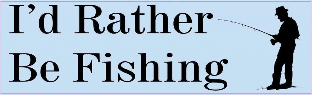 Id Rather Be Fishing Magnet