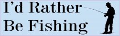 Id Rather Be Fishing Vinyl Sticker