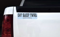 Eat Sleep Twirl Vinyl Sticker