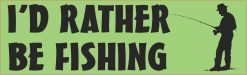 Id Rather Be Fishing Vinyl Sticker