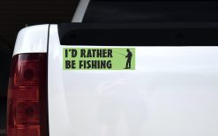 Id Rather Be Fishing Vinyl Sticker