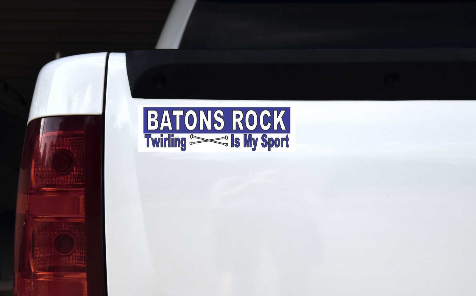 Batons Rock Twirling Magnet