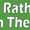 I'd Rather Be on the Field Vinyl Sticker