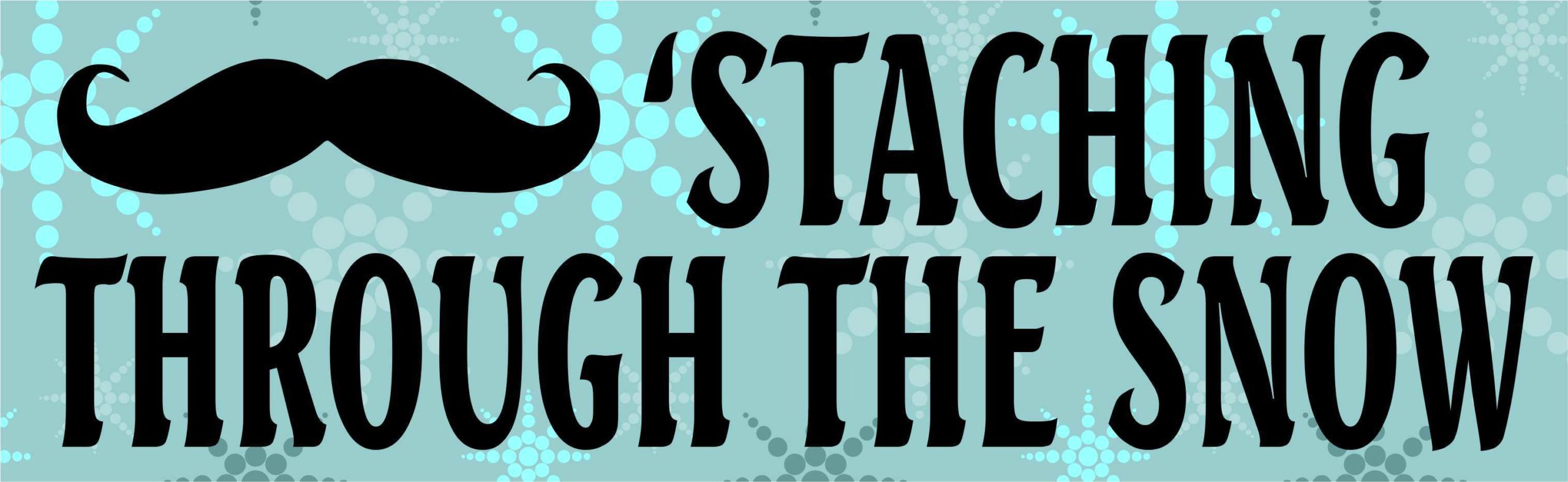 Staching Through the Snow Vinyl Sticker