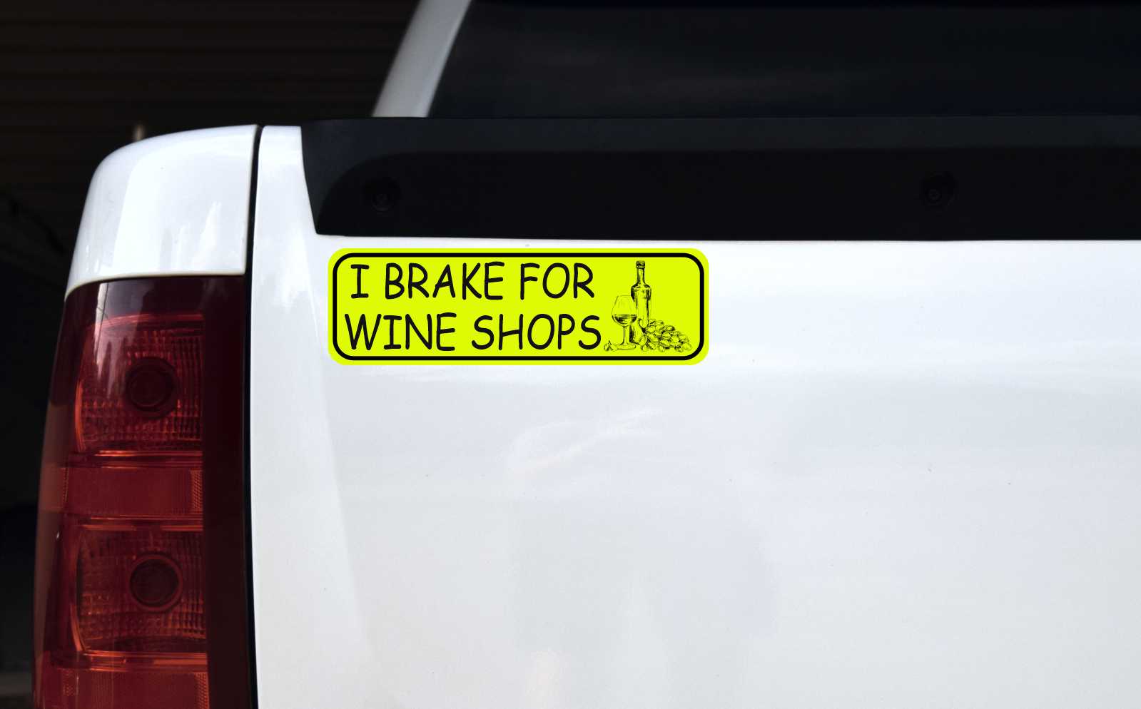 I Brake for Wine Shops Magnet