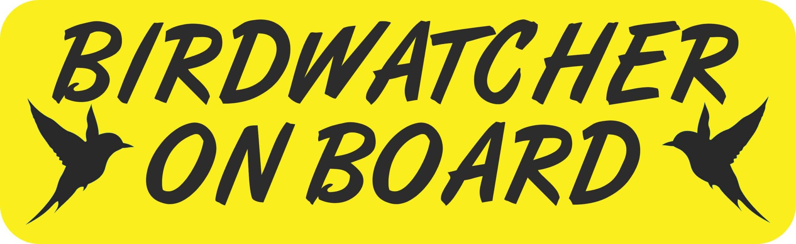 Birdwatcher on Board Magnet