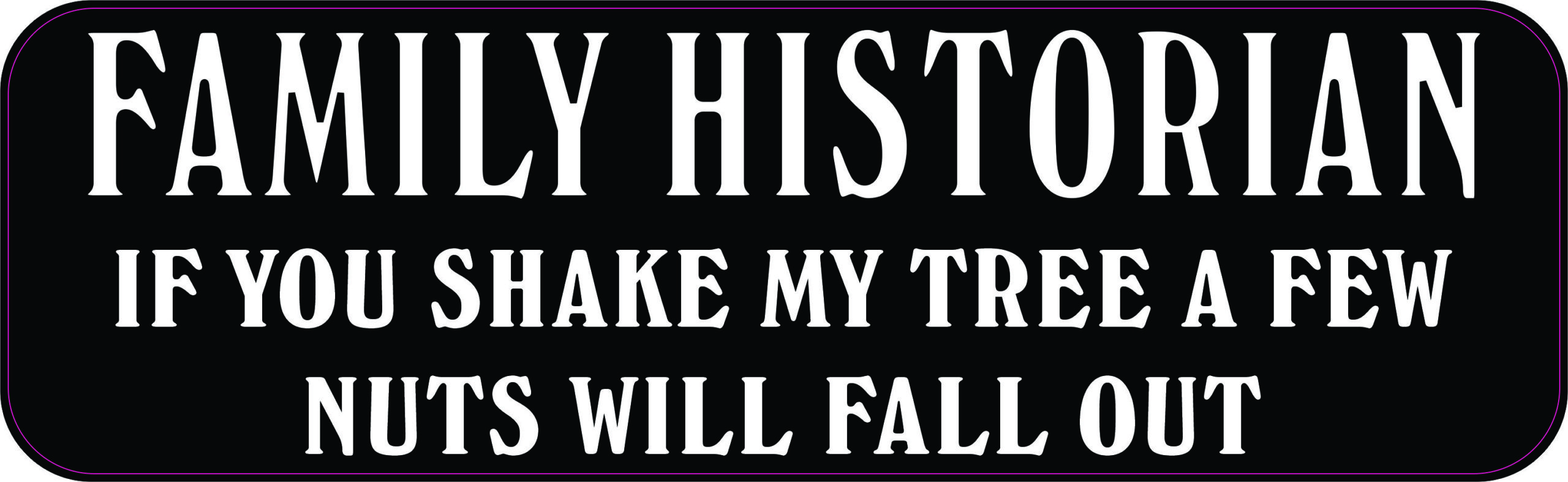 Family Historian Vinyl Sticker