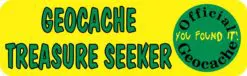 Geocache Treasure Seeker Vinyl Sticker