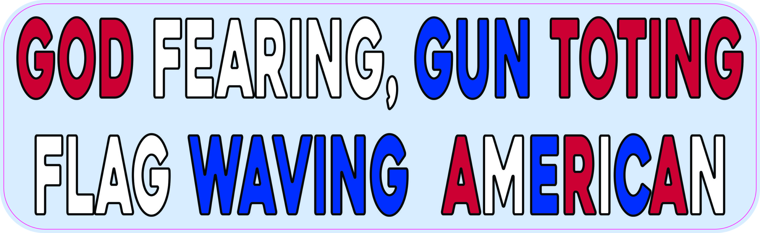 God Fearing American Vinyl Sticker