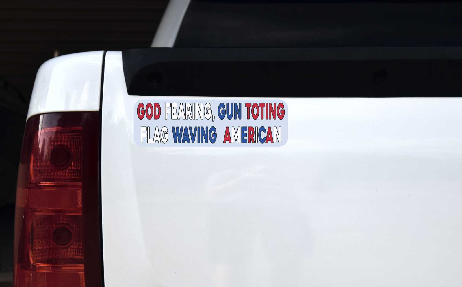 God Fearing American Vinyl Sticker
