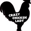 Crazy Chicken Lady Vinyl Sticker
