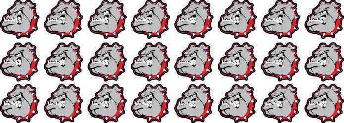Bulldog Mascot Camera Dots®