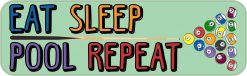 Eat Sleep Pool Repeat Magnet