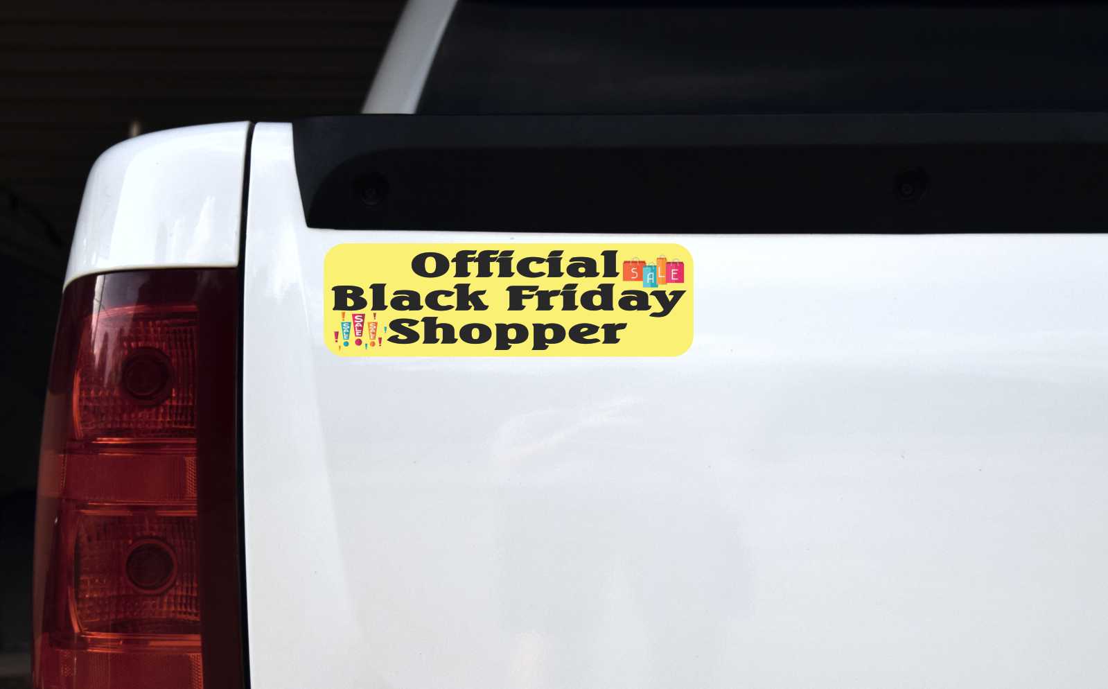 Official Black Friday Shopper Vinyl Sticker