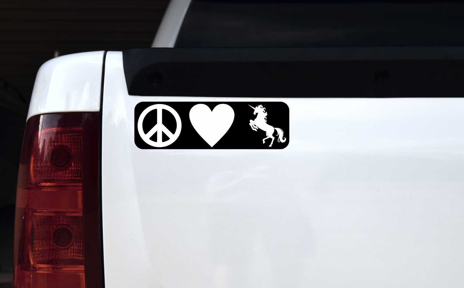 Peace Love Unicorn Magnet