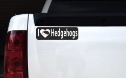 I Love Hedgehogs Vinyl Sticker