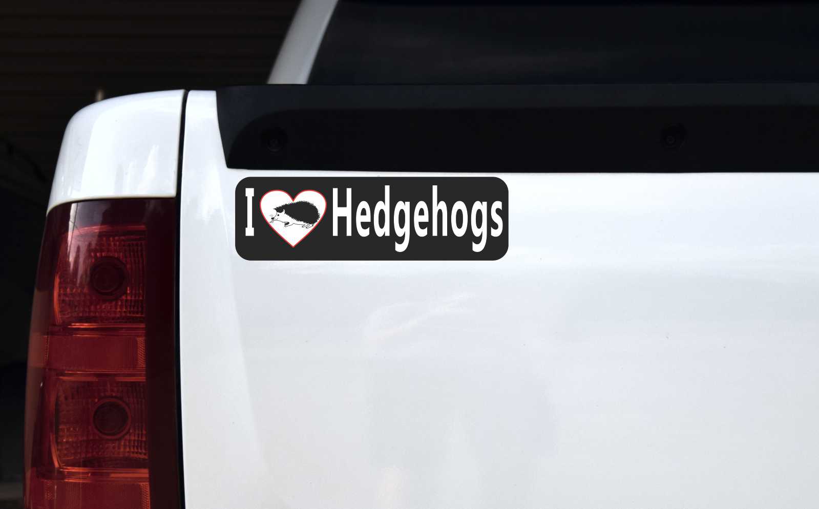 I Love Hedgehogs Vinyl Sticker