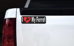 I Love My Ferret Vinyl Sticker