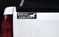 Horsin Around Vinyl Sticker