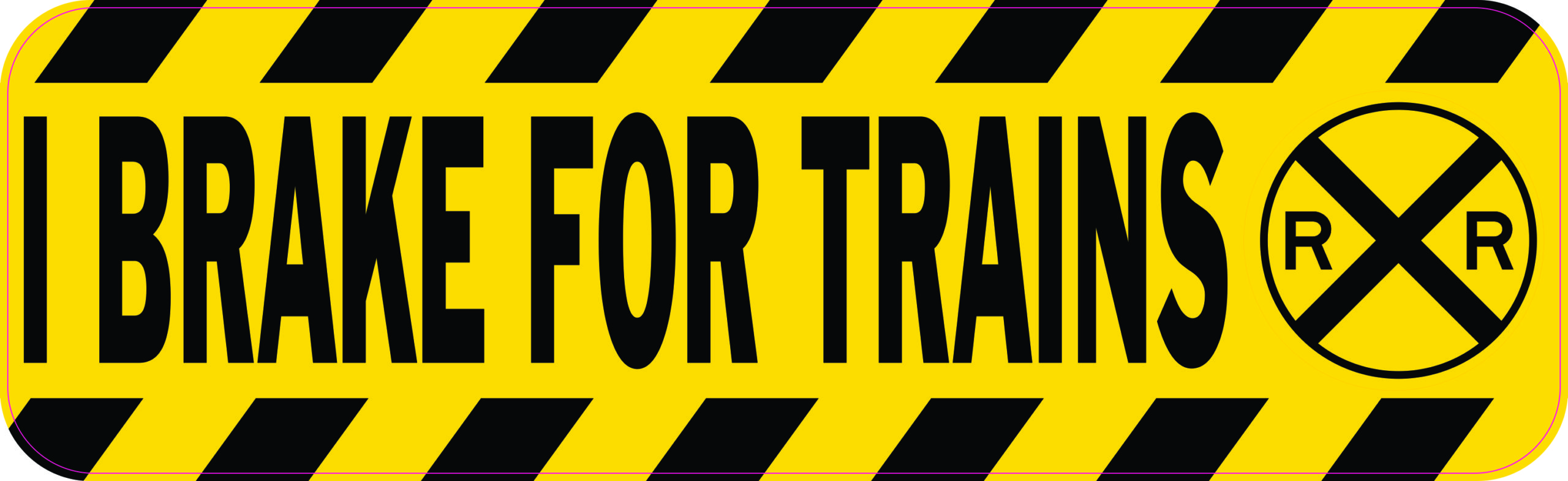 I Brake for Trains Magnet