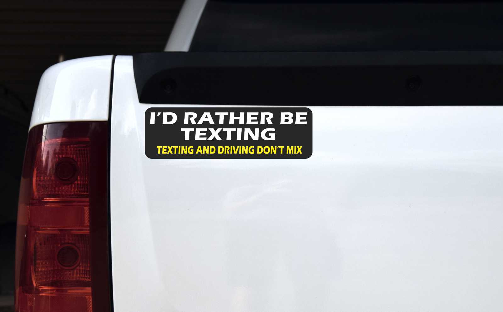 Id Rather Be Texting Vinyl Sticker