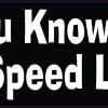 Did You Know There Is a Speed Limit Vinyl Sticker