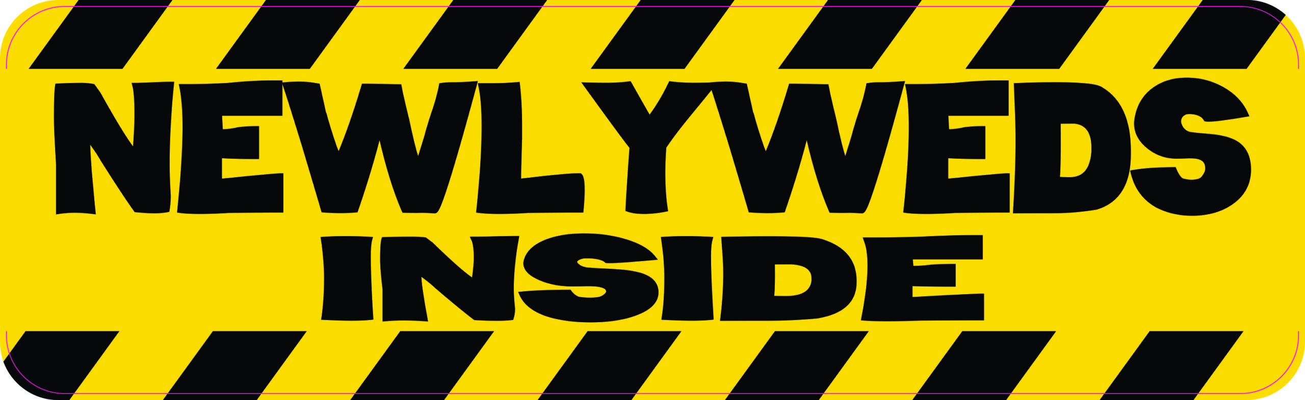 Newlyweds Inside Vinyl Sticker