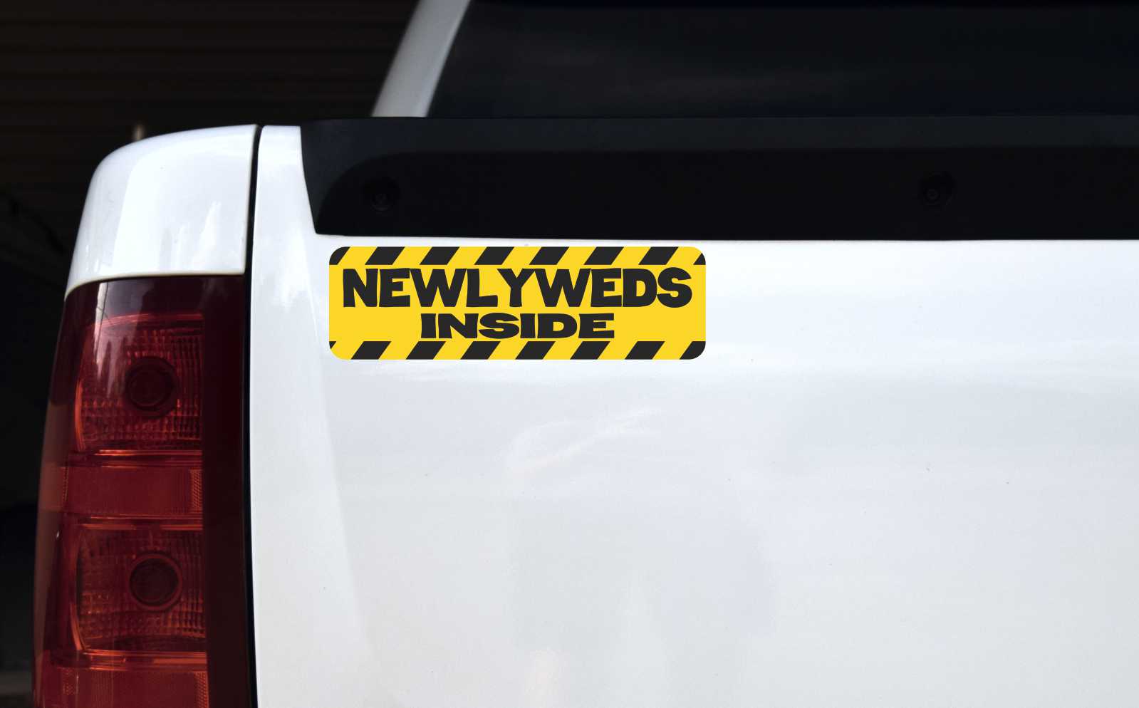 Newlyweds Inside Vinyl Sticker