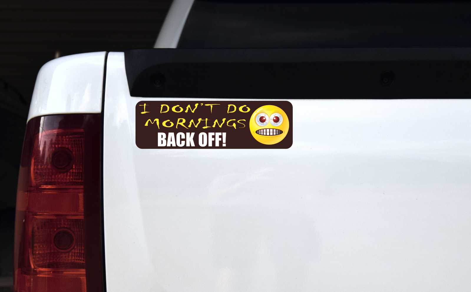 I Dont Do Mornings Vinyl Sticker