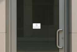 5in x 3.5in Grayscale Fragrance Free Area Vinyl Sticker