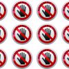 Do Not Touch Vinyl Stickers