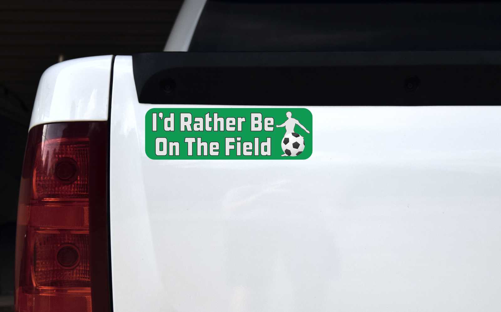 Id Rather Be on the Field Soccer Magnet