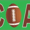 Football Number 1 Coach Vinyl Sticker