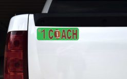 Football Number 1 Coach Vinyl Sticker