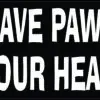 Cats Leave Paw Prints on Our Hearts Magnet