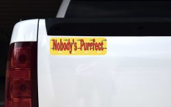 Nobody's Purrfect Vinyl Sticker
