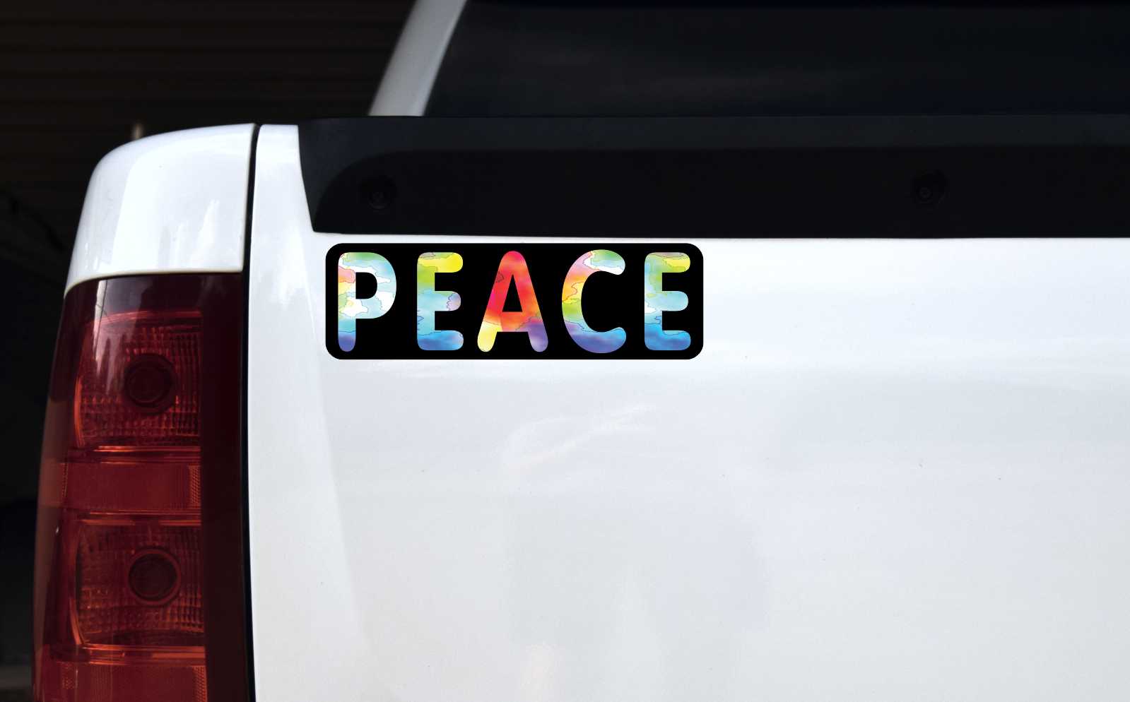 Watercolor Peace Vinyl Sticker
