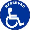 Handicap Reserved Vinyl Sticker