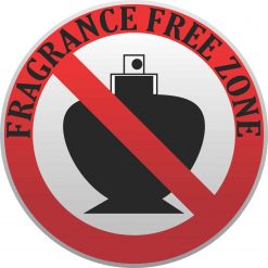 Fragrance Free Zone Vinyl Sticker