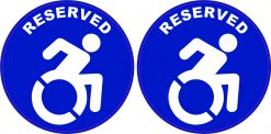 Handicap Reserved Vinyl Stickers