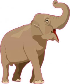 Elephant Vinyl Sticker