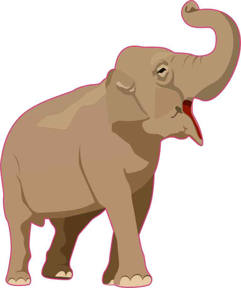 Elephant Vinyl Sticker