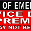 Service Dogs on Premises Vinyl Sticker