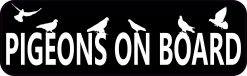 Pigeons on Board Vinyl Sticker