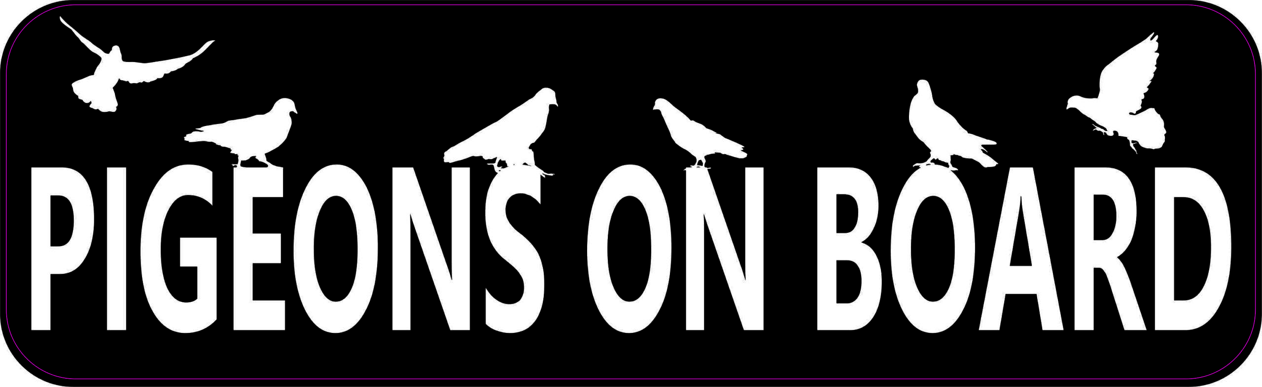 Pigeons on Board Magnet