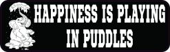 Happiness Is Playing in Puddles Magnet