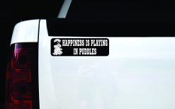 Happiness Is Playing in Puddles Vinyl Sticker