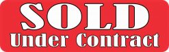 Sold Under Contract Vinyl Sticker