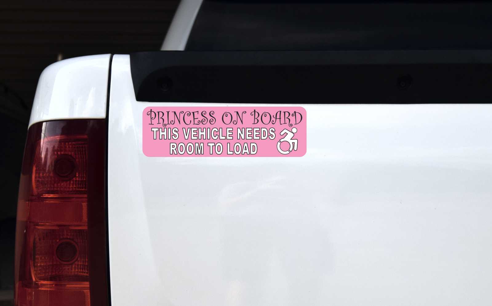 Dynamic Disability Princess on Board Magnet