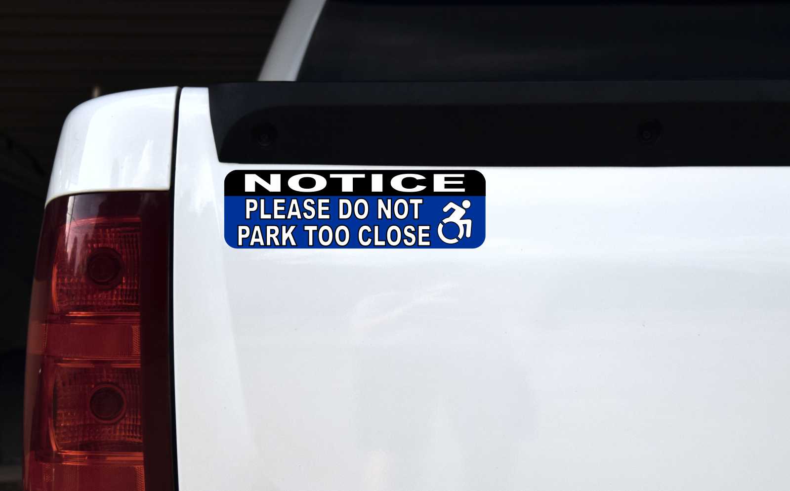 Dynamic Disability Do Not Park Too Close Magnet